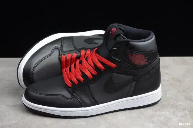 Cheap MAX Jordan Black Retro Air 1 OG 555088-060 Satin High 0406